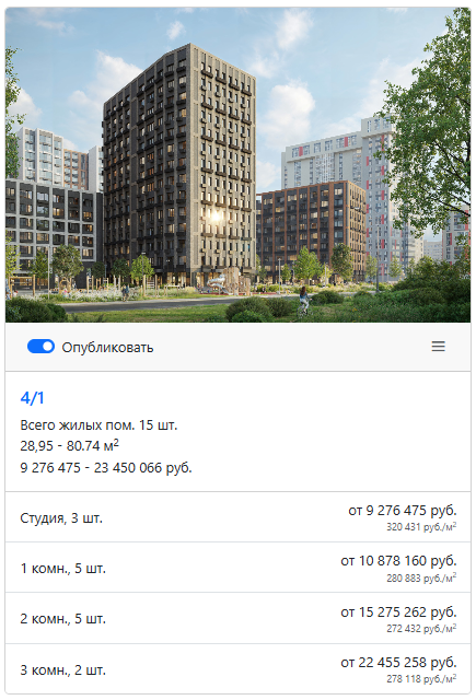 Бустодром - витрина недвижимости